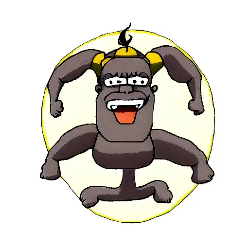 simpsons Gorilla tattoo design idea