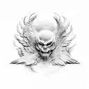 icarus fell tattoo design idea