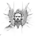 icarus fell tattoo design idea