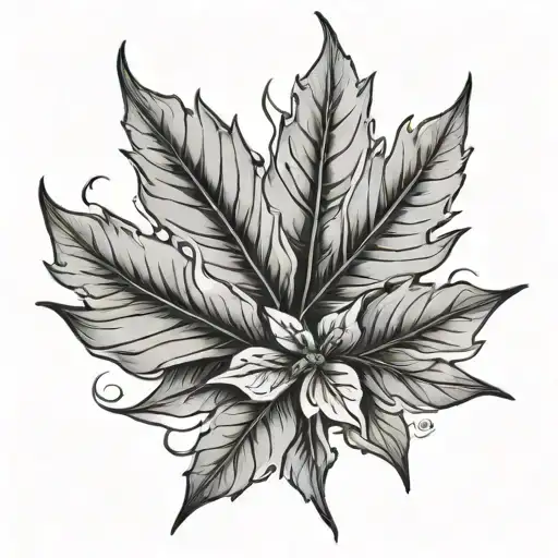 leafs healing ptsd tattoo design idea