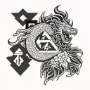 god is greater than highs and lows tattoo design idea