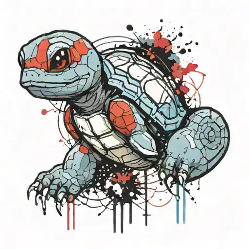 squirtle tattoo design idea