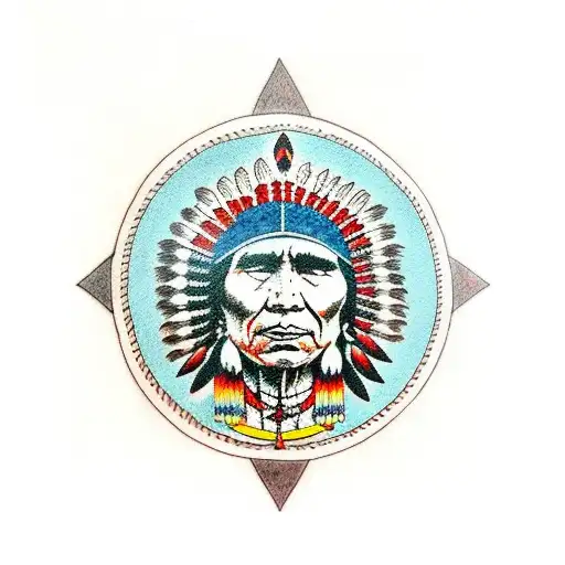 native American symbolism, forearm  tattoo design idea