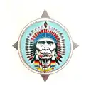 native American symbolism, forearm  tattoo design idea
