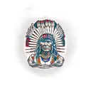 native American symbolism, forearm  tattoo design idea