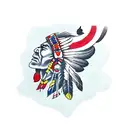 native American symbolism, forearm  tattoo design idea