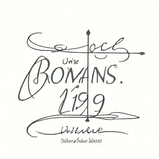 Romans 12:19 tattoo design idea