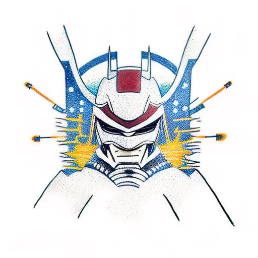 cosmic ronin samurai batman tattoo design idea