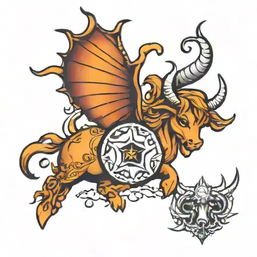 Taurus, Virgo, LIBRA, Sagittarius, Gemini tattoo design idea