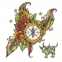 Taurus, Virgo, LIBRA, Sagittarius, Gemini tattoo design idea