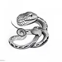 Snake eating itself  tattoo design idea