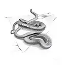 Snake eating itself  tattoo design idea