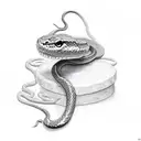 Snake eating itself  tattoo design idea
