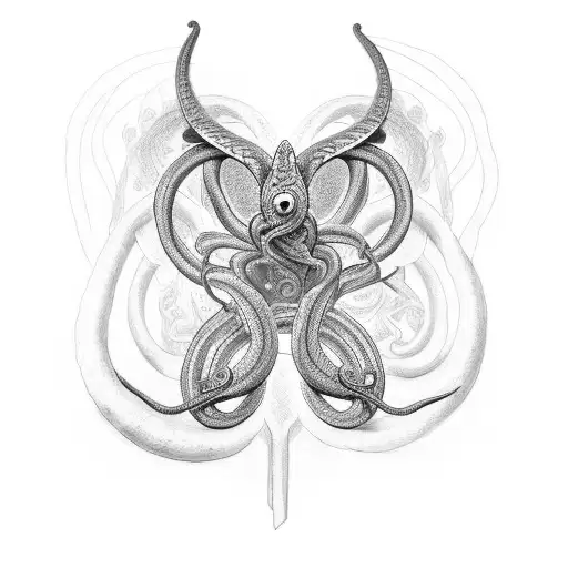tattoo of a serpent coiling around my torso, creating the illusion that it is emerging from within my chest  tattoo design idea