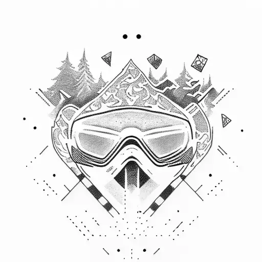 snowboarding method tattoo design idea