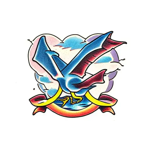 pterodactyl  tattoo design idea