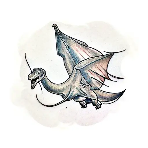 pterodactyl  tattoo design idea