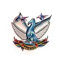 pterodactyl  tattoo design idea