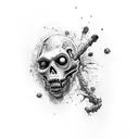 zombie tattoo design idea