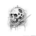 zombie tattoo design idea