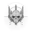 ax olive tattoo design idea