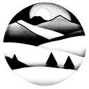 Appalachian mountains tattoo design idea