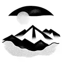 Appalachian mountains tattoo design idea