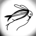 fly fishing tattoo design idea
