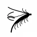 fly fishing tattoo design idea