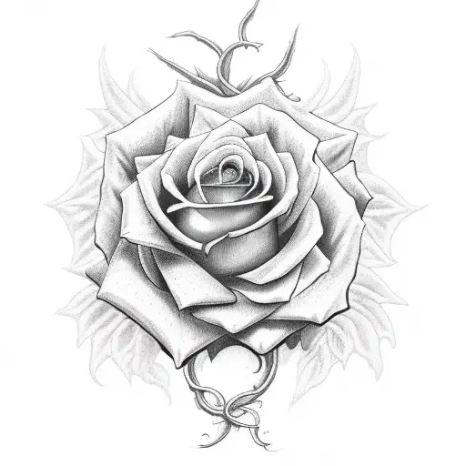 rose vine tattoos designs