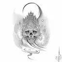 mano de fatima tattoo design idea