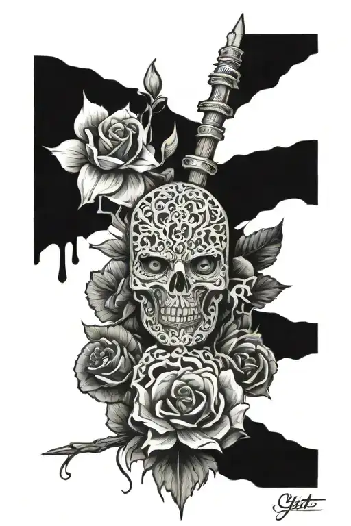 depression anger love hate guard defend compassion  tattoo design idea