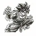 plus ultra instinct goku tattoo design idea