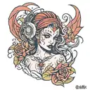 Lilith Diablo 4 tattoo design idea