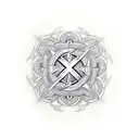 Ankh Symbol chosen one neck  tattoo design idea