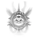 rinnegan blackout tattoo design idea