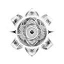 rinnegan blackout tattoo design idea