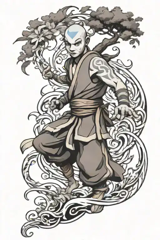 Avatar Last Airbender tattoo design idea