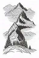 jay peak mountain tattoo design idea