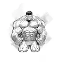 Marvel Comics Juggernaut vs Colossus  tattoo design idea