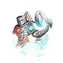 Juggernaut vs Colossus  tattoo design idea