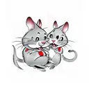 tom and Jerry  tattoo design idea