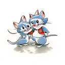 tom and Jerry  tattoo design idea