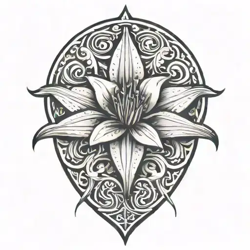 Lily tattoo design idea