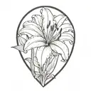 Lily tattoo design idea