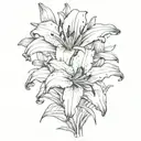 Lily tattoo design idea