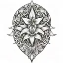 Lily tattoo design idea