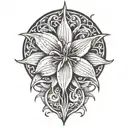 Lily tattoo design idea