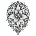 Lily tattoo design idea