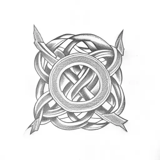 gallows knot tattoo design idea